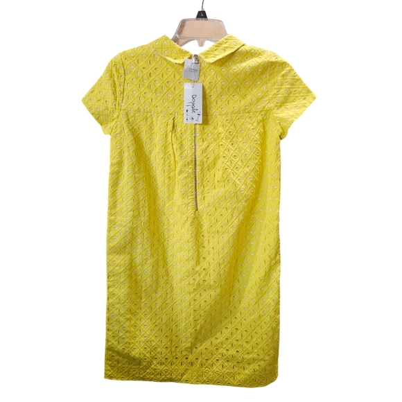 Bonpoint Yellow Eyelet, A-line Dress Size XS NWT MSRP $325 - Picture 4 of 8